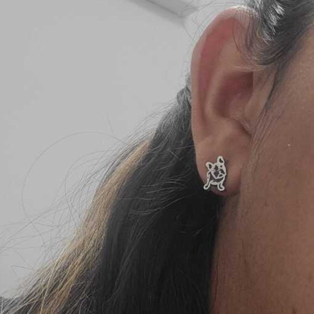 🐶 French Bulldog Earrings 🐶 - Picture 2 of 4